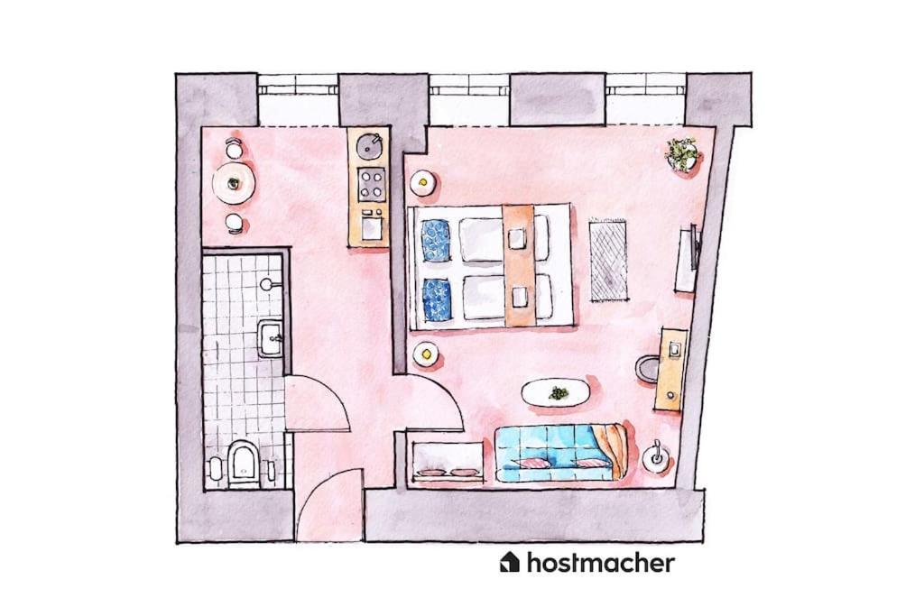 Lite 1Br Near Metro & Center By Hm Apartment Wina Bagian luar foto
